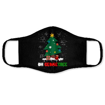 Discover Oh Geometree Funny Christmas Geometry Math Teacher Face Masks