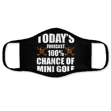Discover Funny Mini Golf Face Masks