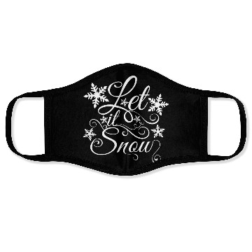 Discover Let It Snow Christmas Snowflake Face Masks