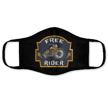 Discover Free Rider Motorcycle Biker Vintage Face Masks