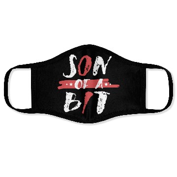 Discover Son Of A Bit Computer Programmer IT Binary Face Masks