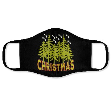 Discover Happy Hallothanksmas Funny Christmas, Classic Face Masks