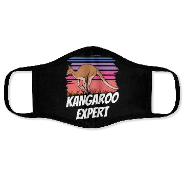 Discover Kangaroo Expert Australia Lover Kangaroos Animal Face Masks