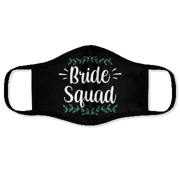 Discover Bride Squad Wedding Bachelorette Cute Party Face Masks