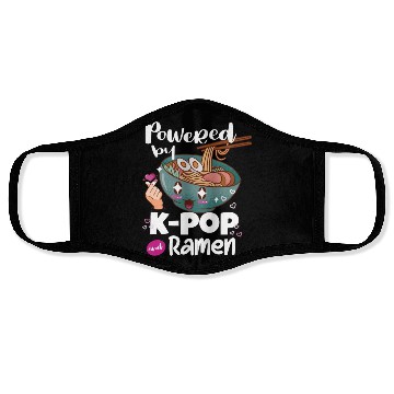Discover Powered By Kpop And Ramen Face Masks