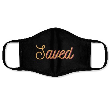 Discover Saved - Embrace God's Grace with Christian Apparel Face Masks