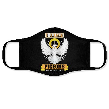 Discover Pigeon Pigeon Racing Pigeon Racer Pigeon Keeper Face Masks