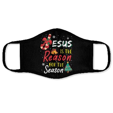 Discover Jesus Is The Reason For The Season Face Masks
