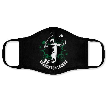 Discover Badminton Legend Player For Badminton Lover Face Masks