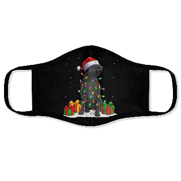 Discover Black Lab Labrador Christmas Lights Pajama Dog Face Masks