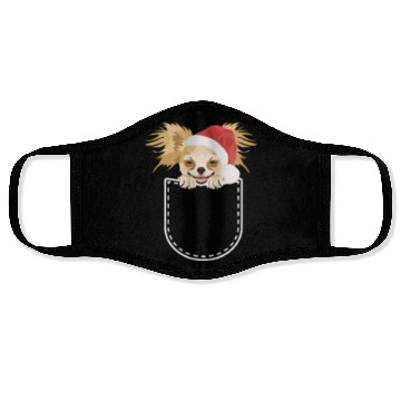 Discover Chihuahua Merry Christmas Face Masks