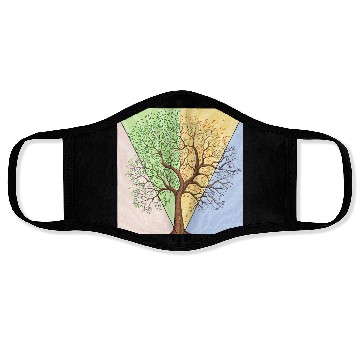 Discover Four Seasons Trees Face Masks