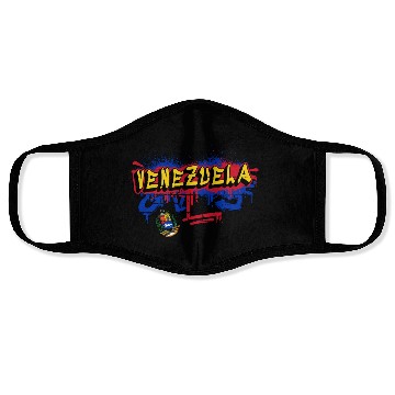 Discover Venezuela graffiti flag design Face Masks