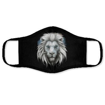 Discover Lion, White Lion Face Masks
