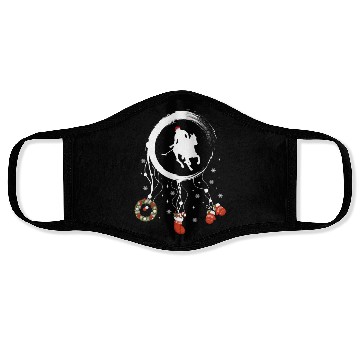 Discover Winter dreamcatcher Christmas Polo player Face Masks