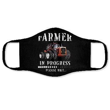 Discover Farming Farmer Vintage Tractor Face Masks
