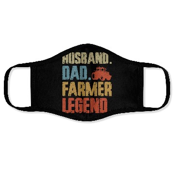 Discover Farming Farmer Dad Father Vintage Face Masks