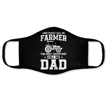 Discover Farming Farmer Dad Father Vintage Face Masks