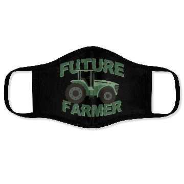 Discover Farming Farmer Tractor Future Face Masks