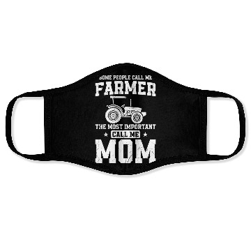 Discover Farming Farmer Mom Mother Vintage Face Masks