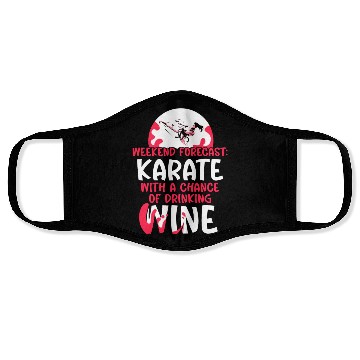 Discover Weekend Forecast Karate Wine Face Masks