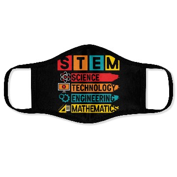 Discover STEM Science Technology Engineering Mathematics Face Masks