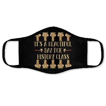 Discover I Teach History Teacher Face Masks