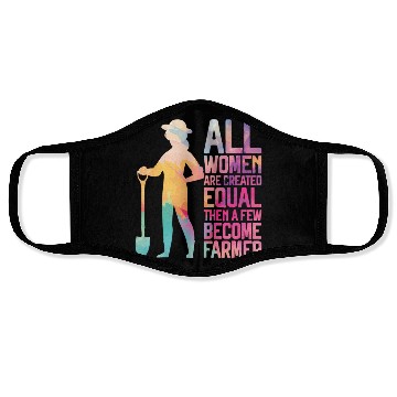 Discover Farming Farmer Girl Female Face Masks