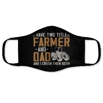 Discover Farming Farmer Dad Father Vintage Face Masks