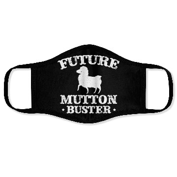 Discover Future Mutton Buster Children Schaf Reitschule Face Masks