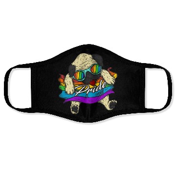 Discover Pug Dog Gay Pride Lgbt Pride Face Masks