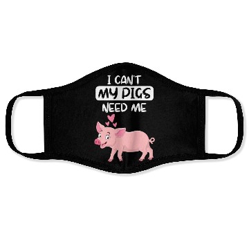 Discover Farm Animal Piglet Farmer Funny Gift Pig Face Masks