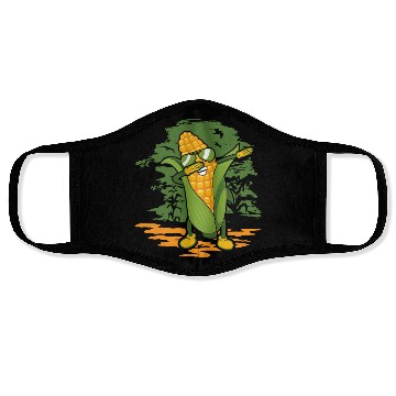 Discover Dabbing Corn Lover Agriculture Corn Farmer Face Masks
