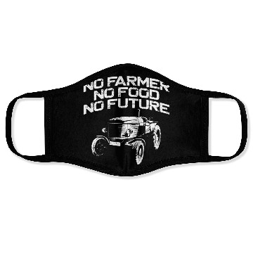 Discover Farming Farmer Vintage Tractor No Face Masks