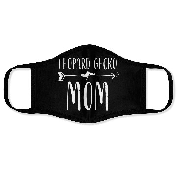 Discover Leopard Gecko Mom Cute Lizard Women's Pet Leopard Face Masks