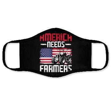 Discover Farming Farmer Vintage Tractor Us Face Masks