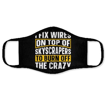 Discover Electrician Construction Electrician Face Masks