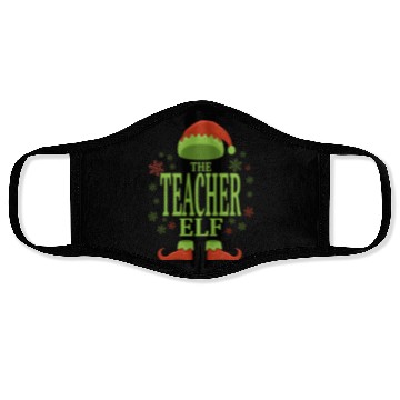 Discover Teacher Christmas Elf Face Masks
