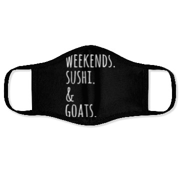 Discover Weekends Sushi And Goats Face Masks