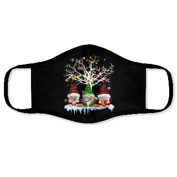 Discover Gnomes Merry Christmas Light Family Gnome Xmas Face Masks