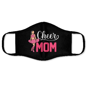 Discover Womens Cheer Mom Gymnastics Cheerleading Mom Squad Face Masks