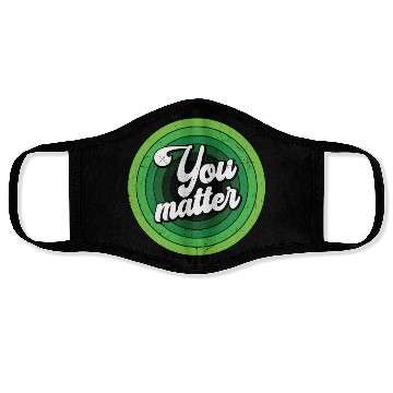 Discover You Matter Green Mental Health Face Masks