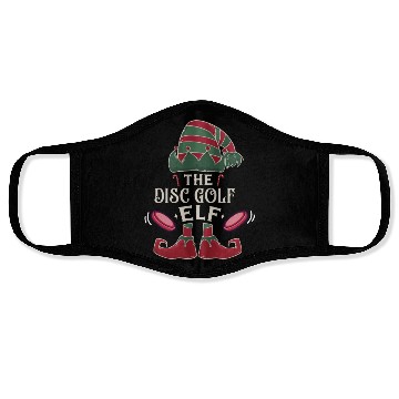 Discover Chistmas Season The Disc Golf Elf Face Masks