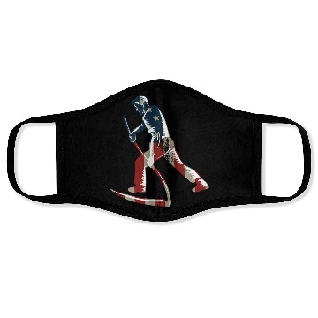 Discover Farming Farmer American Flag Us Face Masks