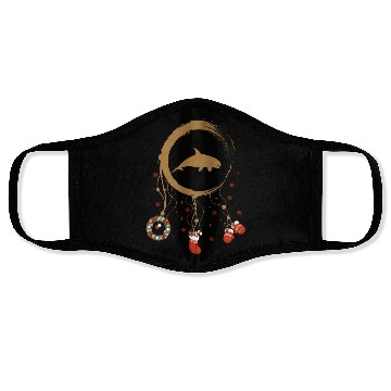 Discover Winter dreamcatcher Christmas Orca Face Masks