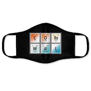 Discover Cornwall | Periodic Table of Elements Face Masks
