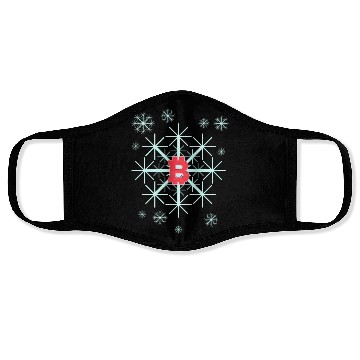 Discover Snowflake In Winter On Christmas With Bitcoin Face Masks