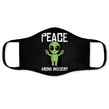 Discover Alien Peace Alien Head Martian Space Outsider Face Masks