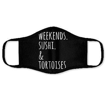 Discover Weekends Sushi And Tortoises Face Masks
