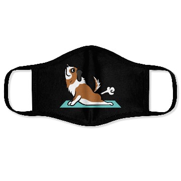 Discover Saint Bernard Yoga Pose Face Masks